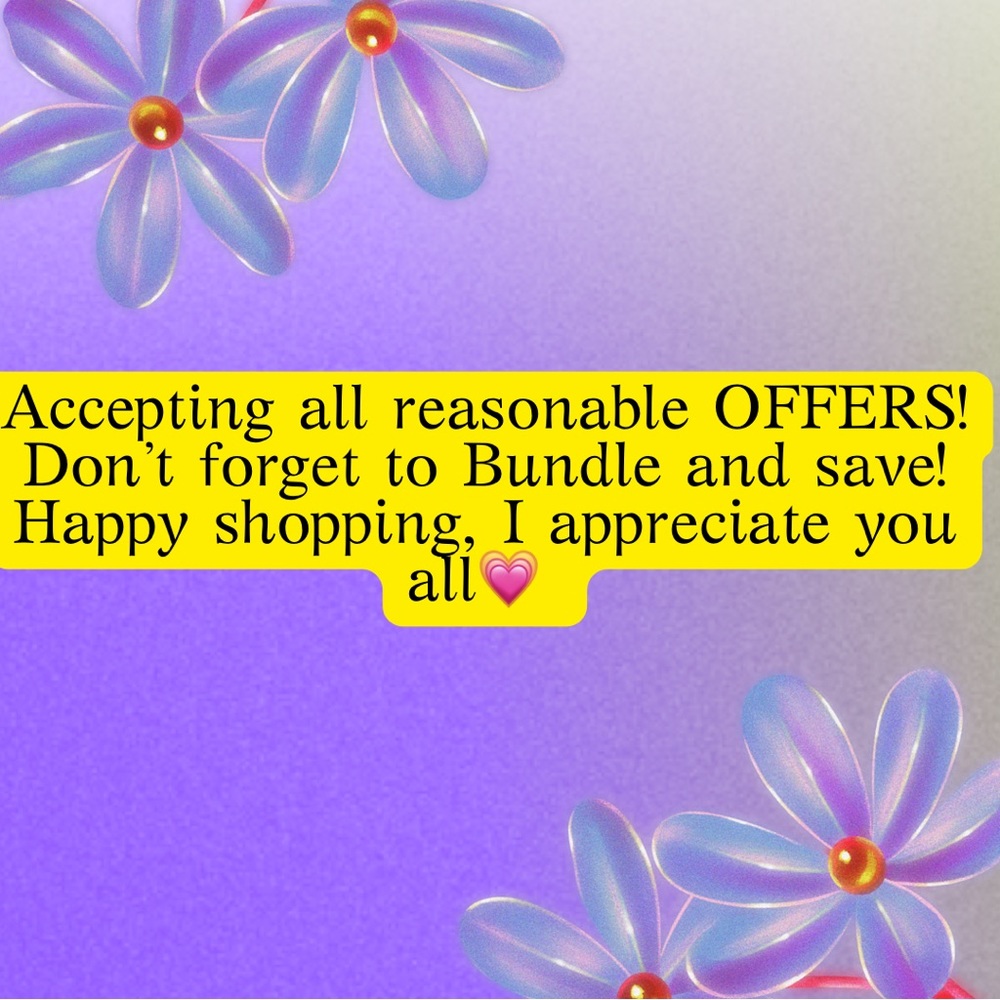 Open to OFFERS!! More than one item? Make sure you bundle to save on shipping!
